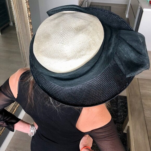 CACHE LBD Cold shoulder collar wrap Midi Dress zipper & gathers Stretch body S - Picture 13 of 15